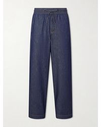 Loewe - Anagram-Detailed Wide-Leg Jeans - Lyst