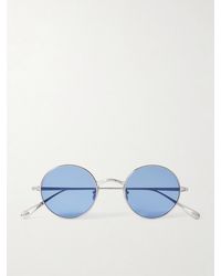 Garrett Leight - Ozzy Osbourne Glcozzy Round-Frame Titanium Sunglasses - Lyst