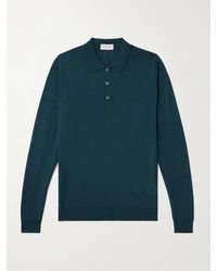 John Smedley - Belper Slim-Fit Merino Wool Polo Shirt - Lyst