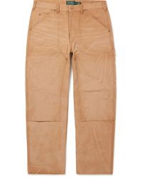Polo Ralph Lauren - Polo Country Straight-Leg Distressed Cotton-Canvas Carpenter Trousers - Lyst