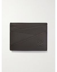 Loewe - Puzzle Logo-Debossed Leather Cardholder - Lyst