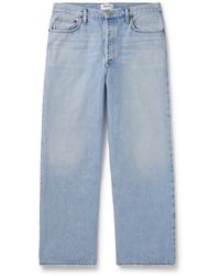 Agolde - Low Slung Baggy Wide-leg Distressed Jeans - Lyst
