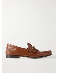Gucci - Lugano Horsebit-embellished Leather Loafers - Lyst