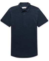 Orlebar Brown - Sebastian Slim-fit Linen-jersey Polo Shirt - Lyst