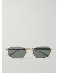 Gucci - Bamboo Square-Frame-Tone And Acetate Sunglasses - Lyst