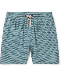 Faherty - Shorelite Straight-leg Mid-length Printed Recycled Swim Shorts - Lyst
