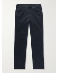 Boglioli - Slim-Fit Straight-Leg Cotton-Blend Twill Trousers - Lyst