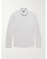 Peter Millar - Excursionist Flex Slim-fit Striped Cotton-blend Shirt - Lyst