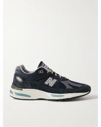 New Balance - 991v2 Sneakers aus Veloursleder - Lyst