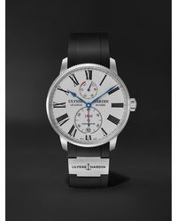 Ulysse Nardin - Marine Torpilleur Automatic 42mm Stainless Steel And Rubber Watch - Lyst