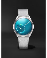 Ressence - Type 9 Automatic 39Mm Titanium And Leather Watch, Ref. No. Type 9 - Lyst