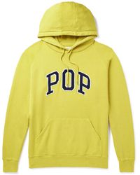 Pop Trading Co. - Arch Logo-appliquéd Cotton-jersey Hoodie - Lyst