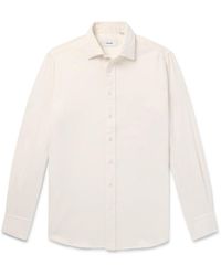 Lardini - Slim-fit Brushed-cotton Flannel Shirt - Lyst