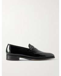 John Lobb - Jamie Patent-Leather Penny Loafers - Lyst