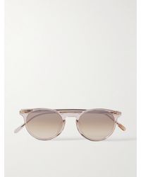 Oliver Peoples - N. 02 Sun Round-frame Acetate Sunglasses - Lyst