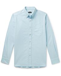 Tom Ford - Button-down Collar Cotton Oxford Shirt - Lyst