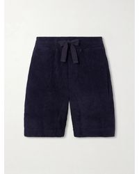 Orlebar Brown - Trevone Straight-leg Organic Cotton-terry Drawstring Shorts - Lyst