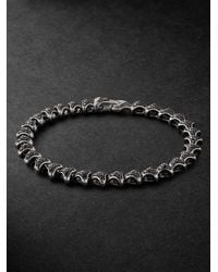 David Yurman - Armory Sterling Silver Diamond Bracelet - Lyst