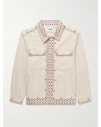 Corridor NYC - Starlight Embroidered Cotton-Canvas Jacket - Lyst