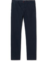 Sid Mashburn - Field Slim-fit Tapered Garment-dyed Cotton-twill Trousers - Lyst