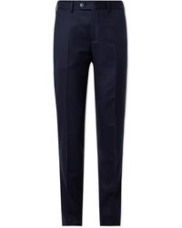 Brunello Cucinelli - Slim-fit Tapered Virgin Wool Trousers - Lyst