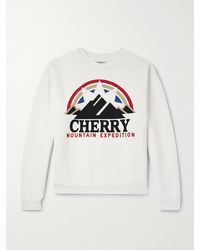 CHERRY LA - Mountain Expedition Logo-print Cotton-jersey Sweatshirt - Lyst