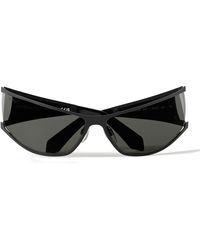 Off-White c/o Virgil Abloh - Luna Cat-eye Acetate And Gunmetal-tone Sunglasses - Lyst