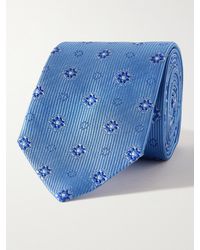Turnbull & Asser 8cm Silk-jacquard Tie - Blue