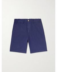 Polo Ralph Lauren - Straight-Leg Cotton And Linen-Blend Shorts - Lyst