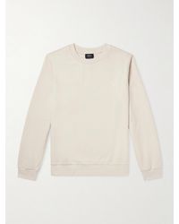A.P.C. - Logo-embroidered Cotton-blend Jersey Sweatshirt - Lyst