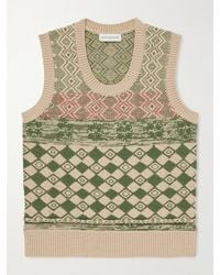 Dries Van Noten - Mahoba Wool-jacquard Sweater Vest - Lyst