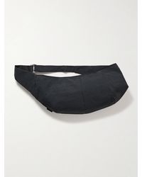 master-piece - Sash Leather-Trimmed Coated-Nylon Sling Bag - Lyst