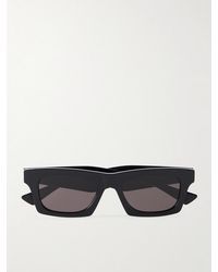 Bottega Veneta - New Entry Square-Frame Recycled-Acetate Sunglasses - Lyst