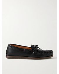 Yuketen - Scout Moccasin Pebble-Grain Leather Boat Shoes - Lyst