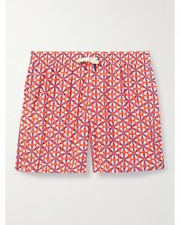 Altea - Straight-leg Mid-length Printed Swim Shorts - Lyst