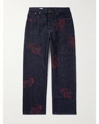 Dries Van Noten - Embroidered Straight-Leg Jeans - Lyst