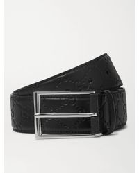 Gucci - Cintura in pelle con logo impresso - Lyst