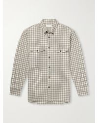 Dries Van Noten - Cromo Checked Cotton-Blend Flannel Shirt - Lyst