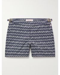 Orlebar Brown - Bulldog Straight-Leg Mid-Length Jacquard Swim Shorts - Lyst