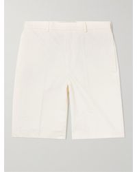 Rohe - Crushed Straight-leg Cotton And Linen-blend Shorts - Lyst