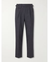 dunhill - Straight-Leg Wool And Cashmere-Blend Suit Trousers - Lyst