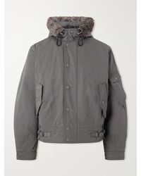 Our Legacy - Orbit Hooded Twill Bomber Jacket - Lyst