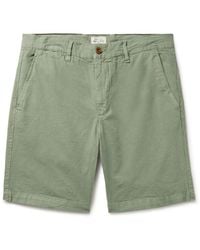 Hartford - Byron Slim-Fit Straight-Leg Garment-Dyed Cotton And Linen-Blend Shorts - Lyst