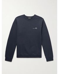 A.P.C. - Item Sweatshirt aus Baumwoll-Jersey mit Logoprint - Lyst