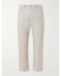 NN07 - Aden 1067 Straight-Leg Recycled Grain De Poudre Trousers - Lyst