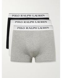 Polo Ralph Lauren - Three-pack Stretch-cotton Jersey Boxer Briefs - Lyst