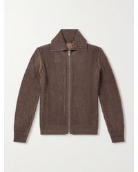 Slowear - Turtleneck Ribbed Virgin Wool Sweater - Lyst