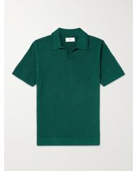 MR P. - Jacquard-Knit Cotton Polo Shirt - Lyst