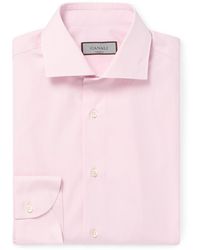 Canali - Essentials Cotton-Poplin Shirt - Lyst