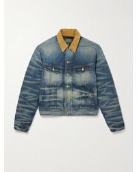 Polo Ralph Lauren - Polo Country Corduroy-Trimmed Denim Trucker Jacket - Lyst